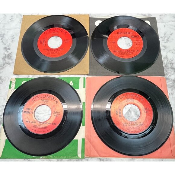 Tony Bennett 45 Record Lot of 10 Easy Listening Pop The Summer Knows - Picture 5 of 7